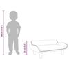 Kids Sofa Light Grey 70x40x24 cm Fabric