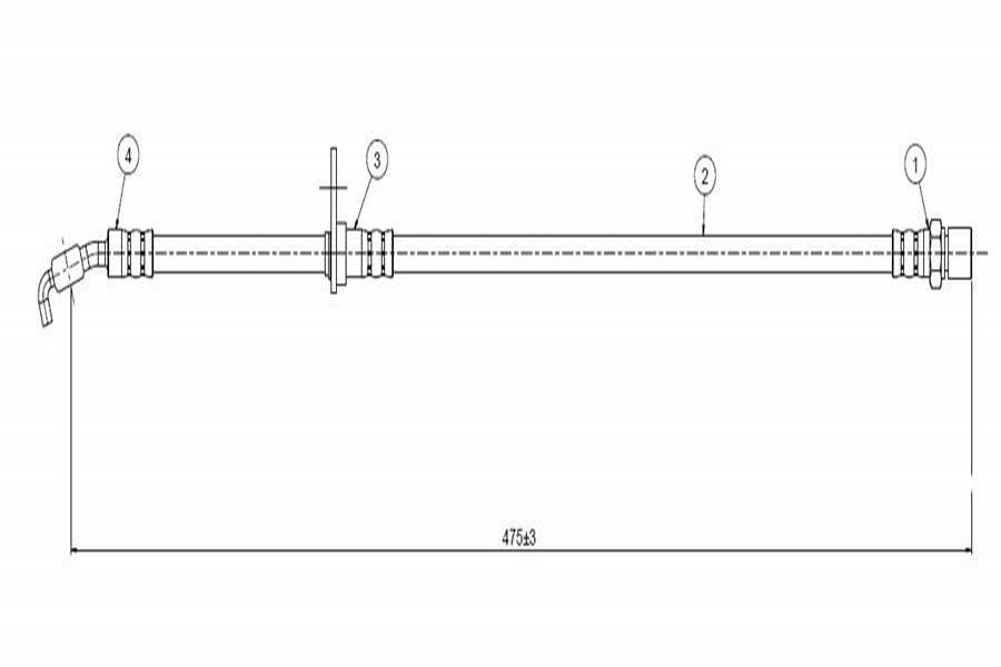 

Rear Brake Hose Conveyor T5 03 9094702660 9094702660 9094702799 9094702912