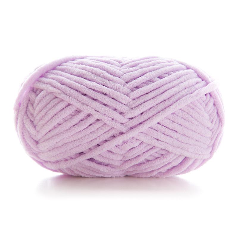 DIY Handcrafted Cute Chenille Snowball Knit Scarf & Crochet Doll Bag