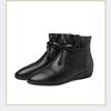 Fashion Women's Autumn Winter New Bow Solid Color Short Boots European American 2024 Fashion Size 34-44 3cm Thick Sole Ankle Boots