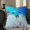 Kpop T-TOMORROW X TOGETHER TXT Cushion Cover Car Throw Pillow Case For Sofa Car Christmas Gift 40x40cm 45x45cm