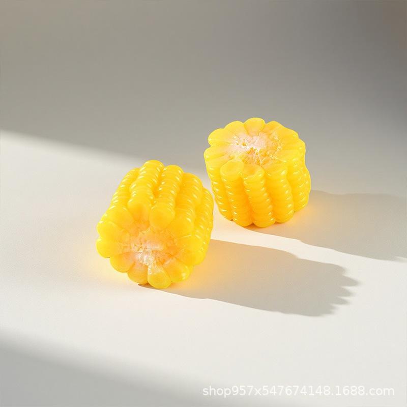 PVC Corn Cob Children's Role-Play Toy: Kitchen Vegetable Model for Early Education and Cognitive Development.