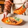 Deep Plates Dinner Plates Halloween Theme Soup Bowls Ceramic Pumpkin Bowl  Holiday Decoration