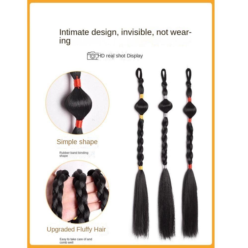 2pcs Lantern Braid Twist Braid Hairpiece Chinese Ancient Braided Ponytails  Photography