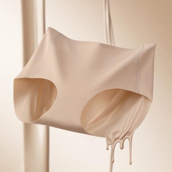 Unsichtbare High-Waist Unterwäsche für Damen Nahtlose Vollabdeckung Slips Damen Dehnbare Bauchkontroll-Slips