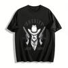 Vintage 1964 Sheriff Print Casual T-Shirt Lorem County Pure Cotton T-shirt