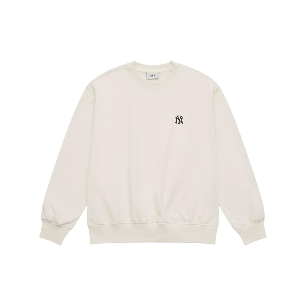 New MLB New York Yankees Sweatshirt Unisex Cream 3AMTB0151-50CRS
