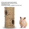 Summer Breathable Hamster Tunnel Grass Squirrels Chinchilla Pet Nest House Accessory