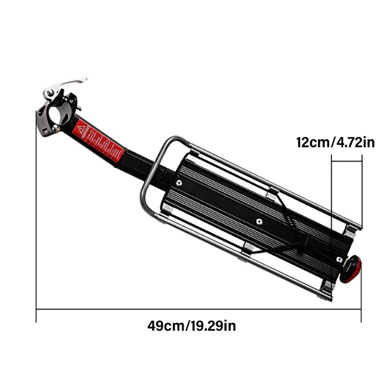 Bicycles Rear Rack Adjustable Cycling Panniers Rack Aluminum Alloy Luggage Carriers Bicycles Carriers Rack Easily Install