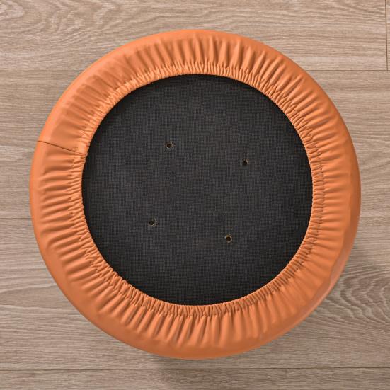 Soft Round Stool Cover High Resilience Non-Slip Design Easy to Clean Faux Leather Universal Fit Chair Cover