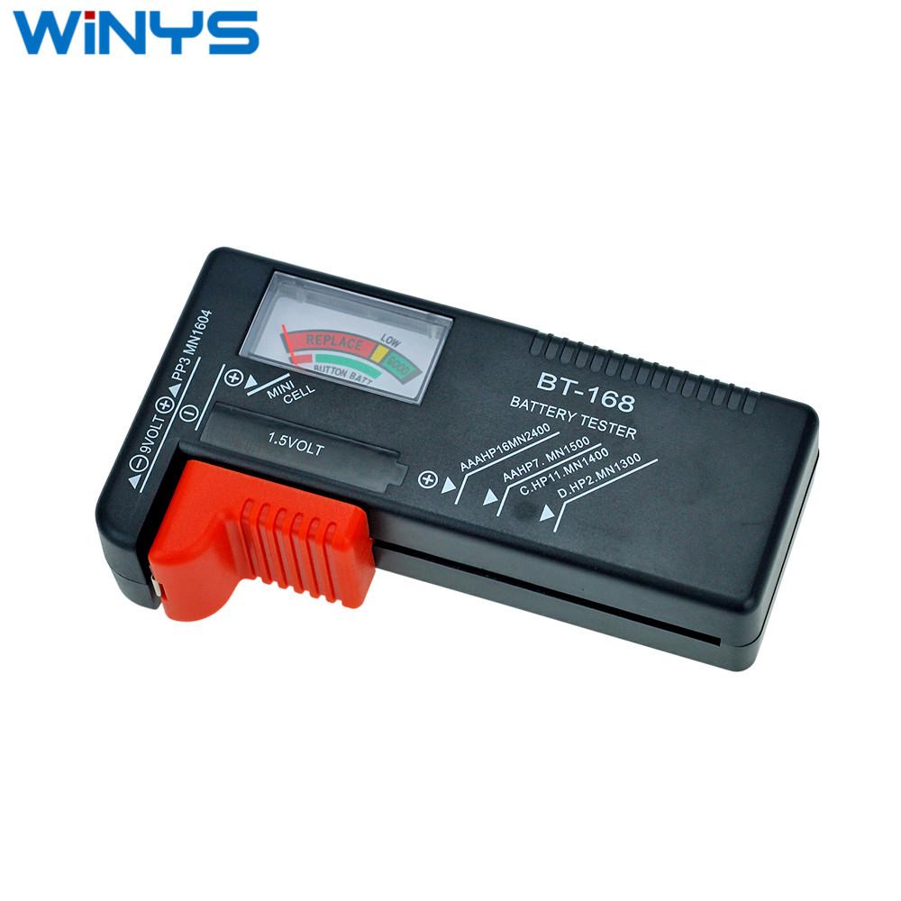 BT-168 Battery Tester: Portable AA, AAA, 9V Capacity Measuring Instrument In OPP Package