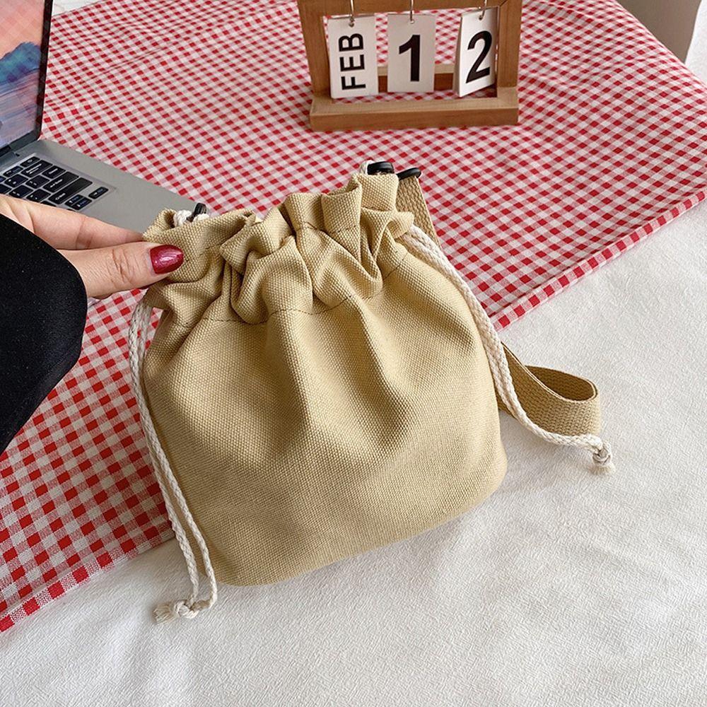 Flower Shoulder Bag Canvas Work Tote Bag Ins Crossbody Bags  Girls