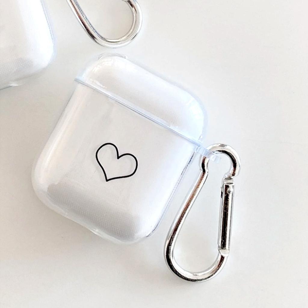 Simple Love Applies Apple Protective Case Earphone Case AirPods Bluetooth Earphone Case Soft Bottom Case