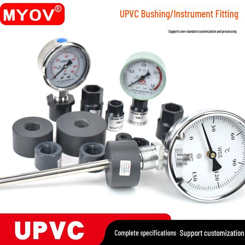 UPVC Female Thread Bushing for Pressure Gauge Instrument Fitting