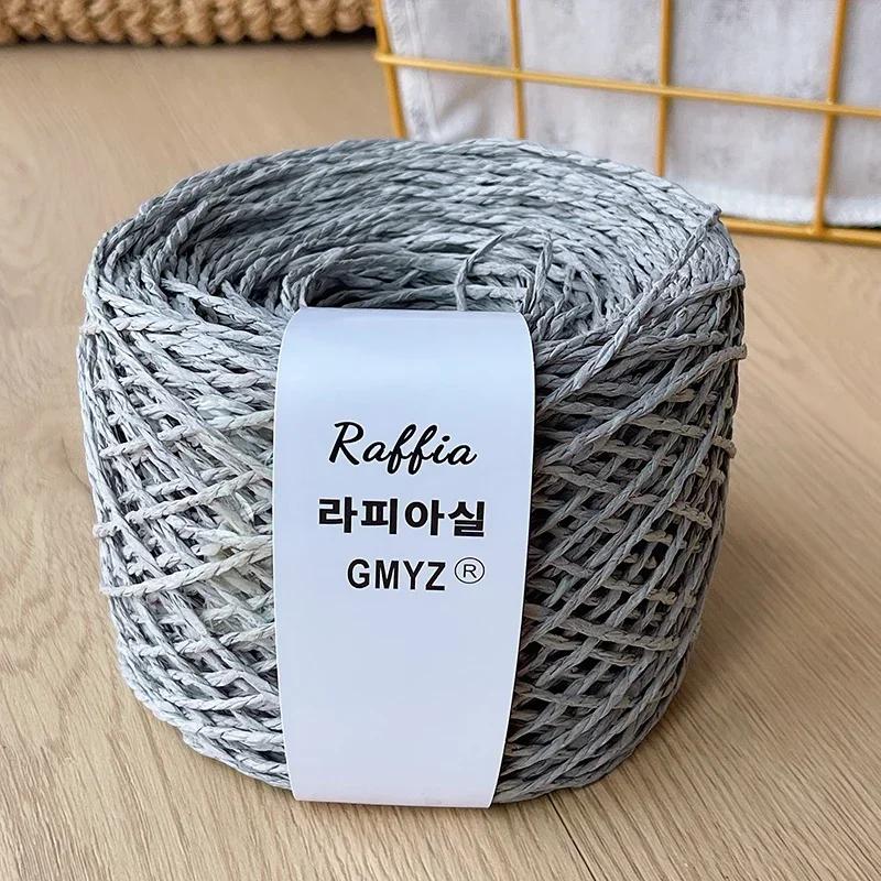 80g Farben Raffiagarn Flauschig Natur Doppelfädiges Raffiagarn Häkelhut Spezialgarn Sommerhut Gehäkeltes Häkelgarn Papyroidgarn