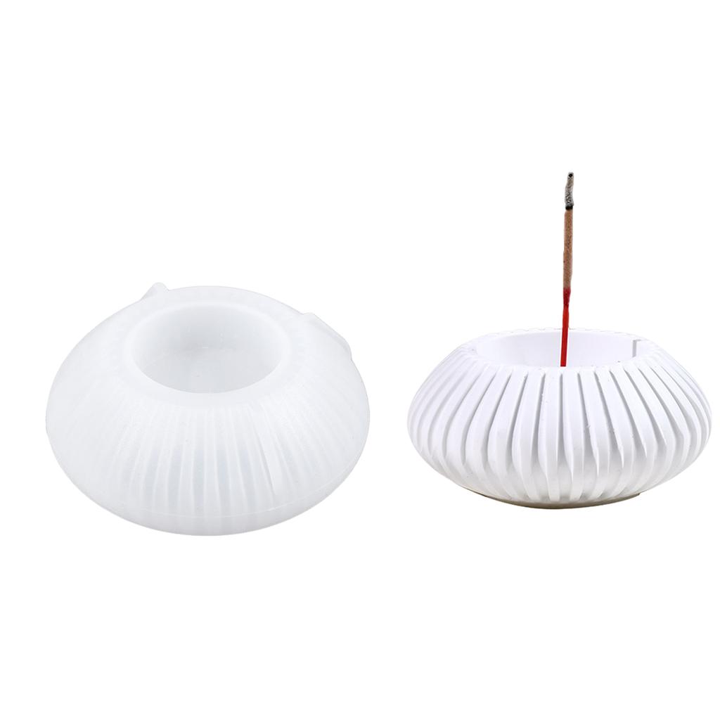 Candle Accessories Molds Candle Holder Mold Incenses Holder Mold Silicone Texture Suitable for Handmade Candlestick