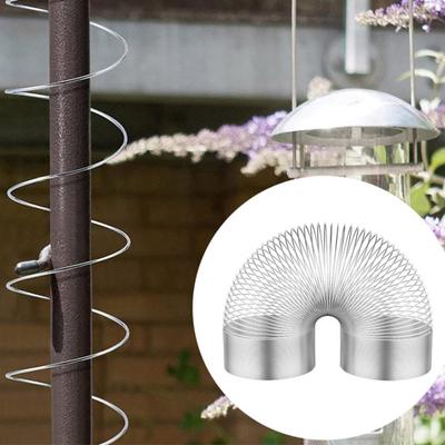 2Pcs Anti-Squirrel Spring Device Metal Bird Feeder Guard Squirrel Baffle Coil Spring Squirrel Barrier Squirrel-Proof Bird Feeder