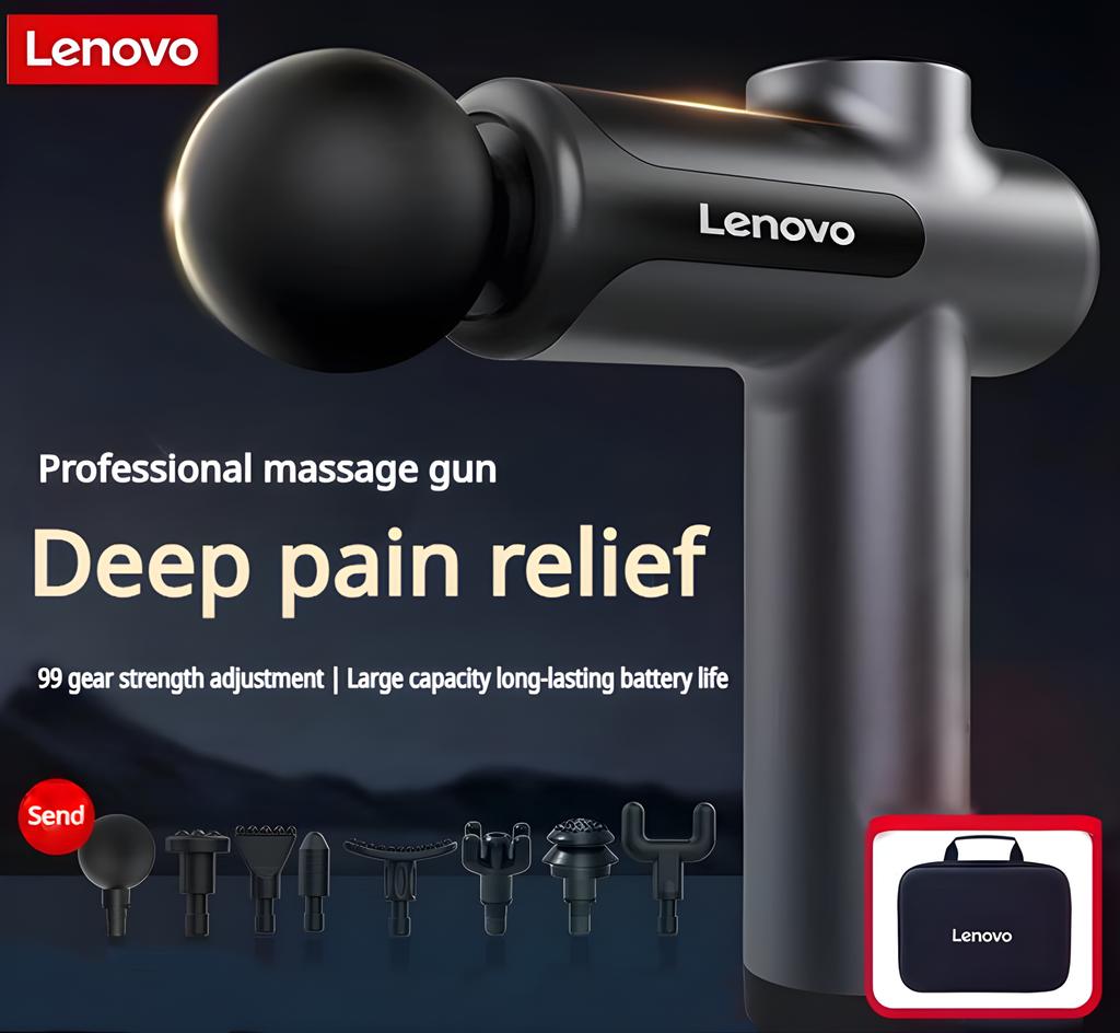 Langlebige und Sichere Original Lenovo Professionelle Fascia Gun N2 N3 Serie Muskelentspannungsmassagegerät LED-Touchscreen 6-8 Massageköpfe