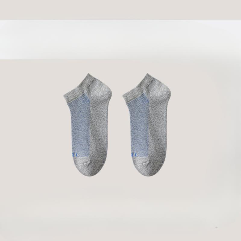 Men's Short Socks, Pure Cotton, Summer Anti-odor, Sweat-absorbing, Breathable, Low-top, Shallow-cut, Won't Fall Off During Sports, Boat Socks