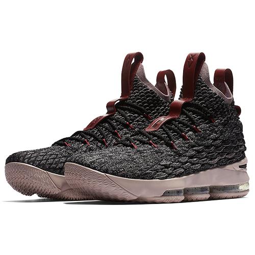 Nike LeBron 15 'Pride of Ohio' (Unisex) Black / Taupe Grey-Team Red Basketball Shoes 897648 003