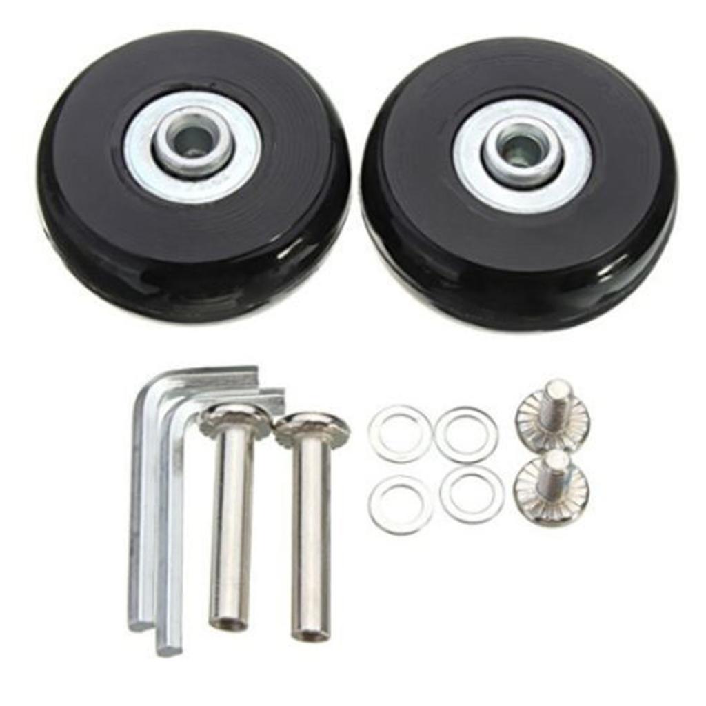 Luggage Replacement Wheels Silent Designs Easy Installation Suitcase Repair Wheel Easy to Use for Frequent Travelers