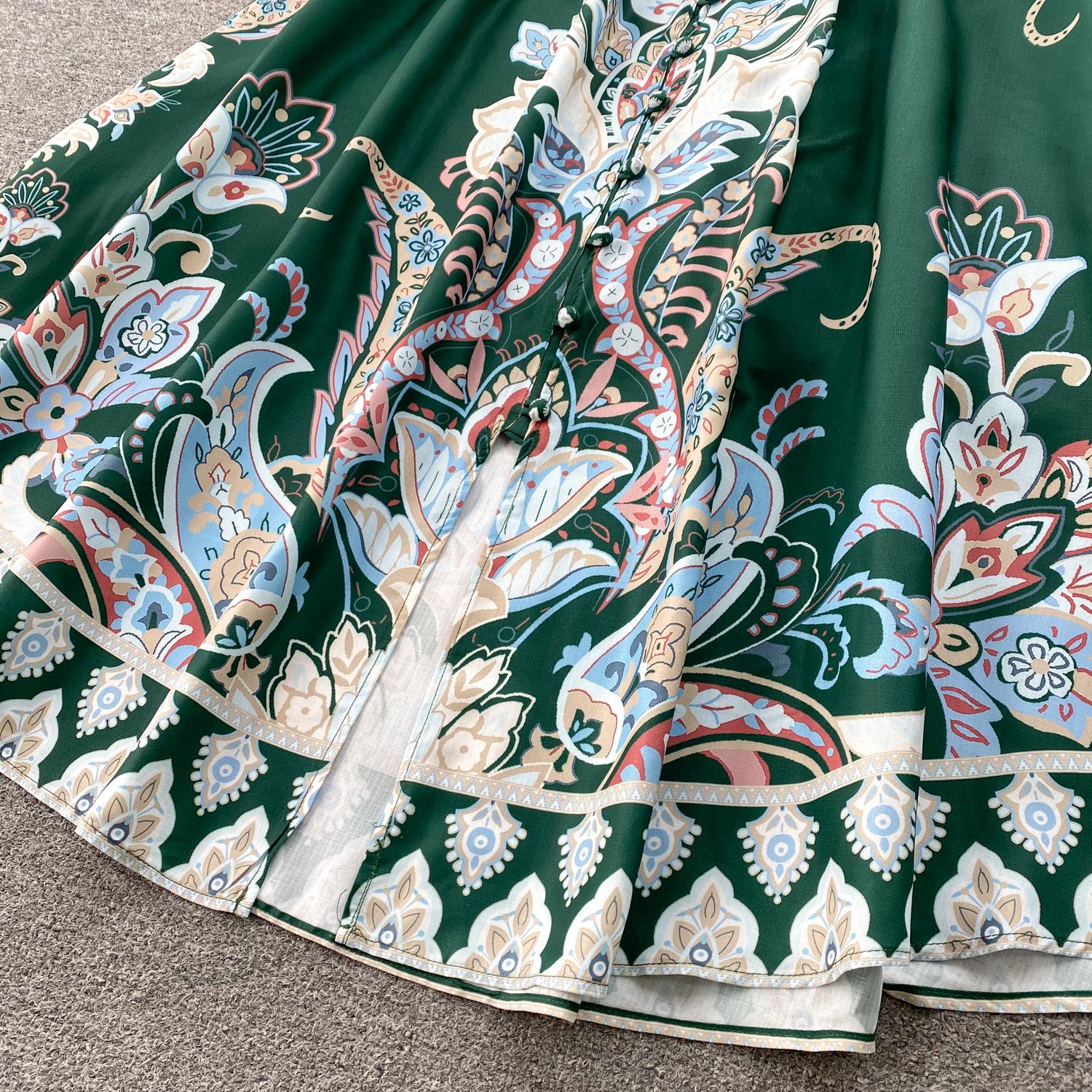 Весеннее вечернее платье с французским принтом для женщин — фото 7