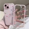 Cute Colorful Love Pattern TPU Transparent Phone Case For iPhone 17 Pro Max 11 12 13 14 15 16 Pro Plus Shockproof Soft Cover