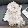 New Korean Atmosphere Premium Plaid Scarf Female Autumn and Winter Student Couple Warm Scarf Male