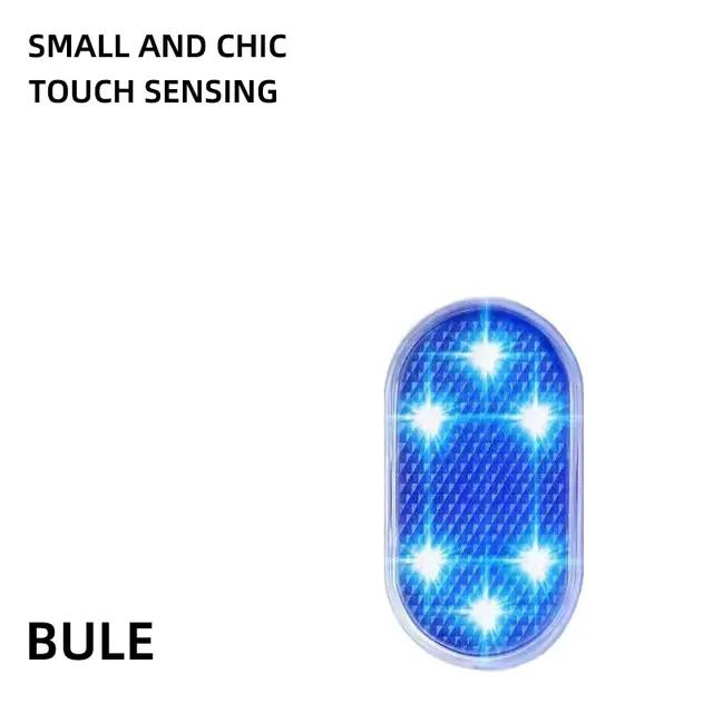 Lumière Intérieure Tactile pour Voiture Main Lampe de Plafond à Velcro pour Toit de Voiture Éclairage Intérieur de Voiture Lumière de Lecture Nocturne Lampe de Lecture à Chargement USB