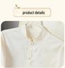 Women's Jacquard High Collar Satin Shirt, Chinese Style Long Sleeve Temperament Top for Spring.