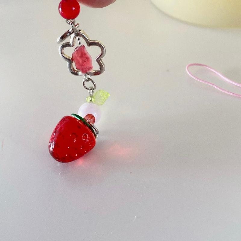 Stylish Keyring Pendant Sweet Phone Charm Perfect for Shopping and Dating