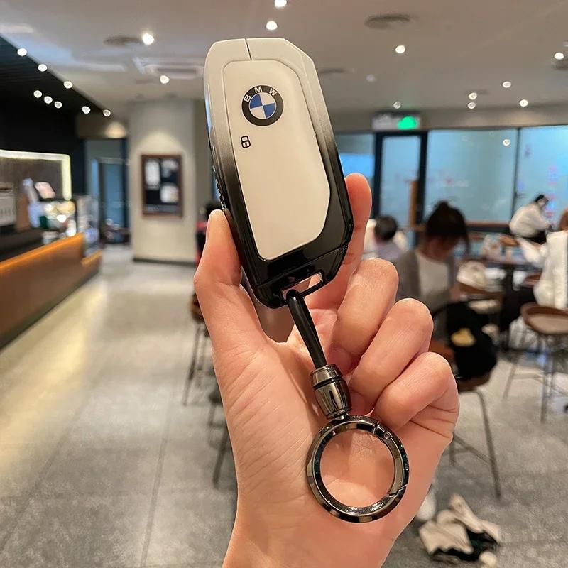 Car Key Case Cover Shell Fob For BMW i7 X7 G07 LCI iX I20 X1 U11 7 Series G70 G09 XM U06 G81 M3 Smart Key Protect Shell GX6