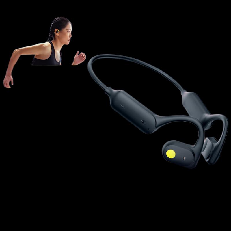 Lanston AirWave Bone Conduction Open-Ear Headphones with 32GB Storage