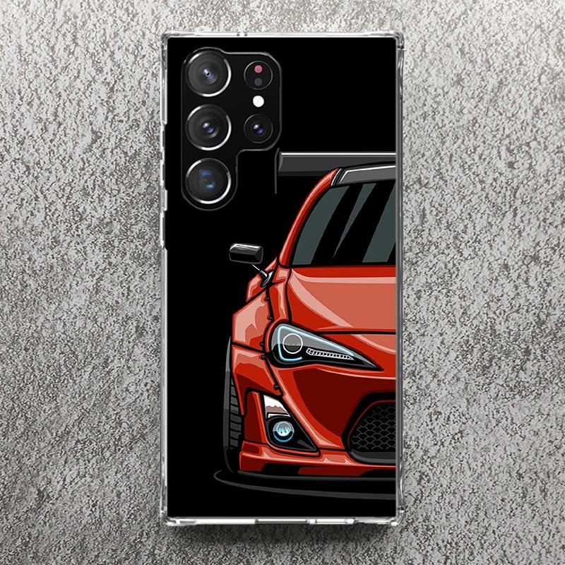 JDM Tokyo Drift Sports Car Male Men Phone Case For Samsung Galaxy S25 S24 S23 Ultra S22 Plus S21 S20 FE S10 + S25Ultra S24U Soft
