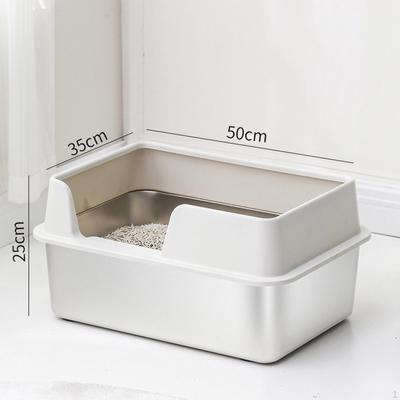 Caixa de areia para gatos, bandeja para gatinhos, fácil de limpar, caixa de areia para animais de estimação