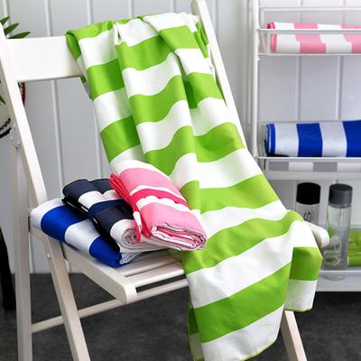 80x160cm Microfiber Quick-dry Striped Soft Absorbent Gym Pool Beach Bath Towel