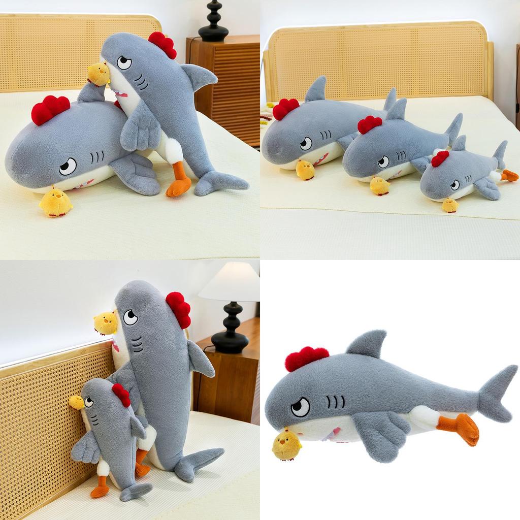 Shark Chicken Plush Toy Soft Stuffed Animal Gift For Kids And Teens