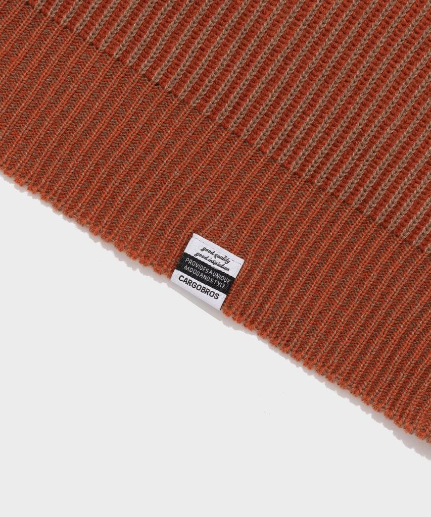 CARGOBROS Filling Two-Tone Over Round Knit (Camel)