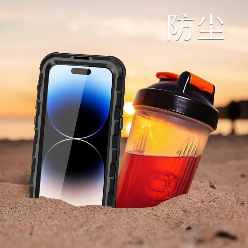 IPhone 14 Pro Max Metal Waterproof Magnetic Case Diving Swimming Outdoor Protective Cover