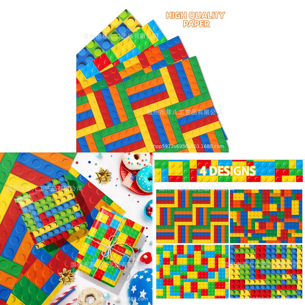 Mini Bouwcadeaupapier Voor Feestdecoratie Met Decoratieve Buitenkant Voor Vieringen