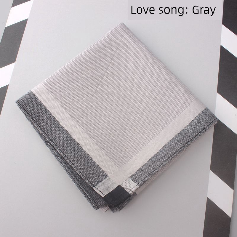 

[Winter Love Song] Pure Cotton Men Handkerchief Cotton Handkerchief Men s and Women s Neutral Soft Sweat-Absorbent Gift Box