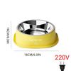 Noiseless Pet Water Fountain Anti-dry Burning Stainless Steel  Cat Bowl  Warm Stomach