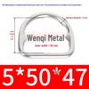 304 Stainless Steel Semi-circular D-Ring Bag Strap & Hat DIY Seamless Triangle Buckle.