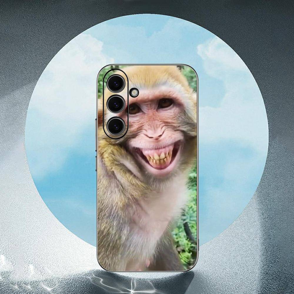 Affe Abstrakt Lustig Luxuriös Schwarz Handyhülle Für Samsung Galaxy S23 S24 S25 Ultra S22 Plus S21