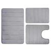 3pcs/Set Thick Non Slip Bath Mat Set Soft Absorbent Bathroom Rug Non-slip Shower Toilet Mats Household