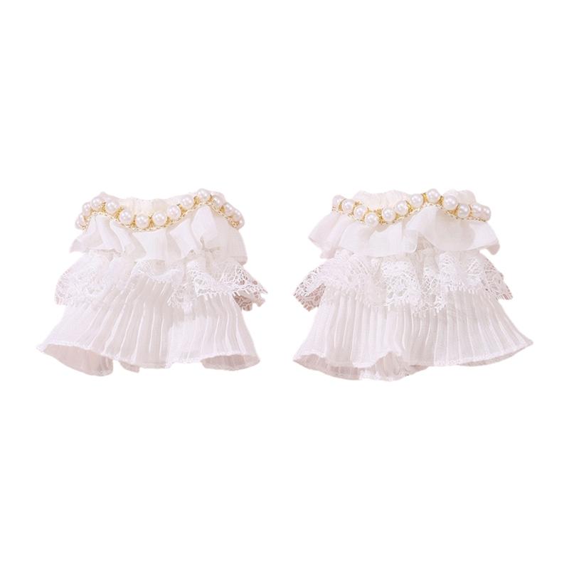 

Съемные манжеты на запястье Изысканные манжеты Зима Осень Рубашка Свитер Толстовка Элегантные Плиссированные Кружевные Аксессуары для запястий