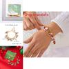 Christmas Santa Pendant Bracelets With Multicolor Candy Charms For Holiday Gift