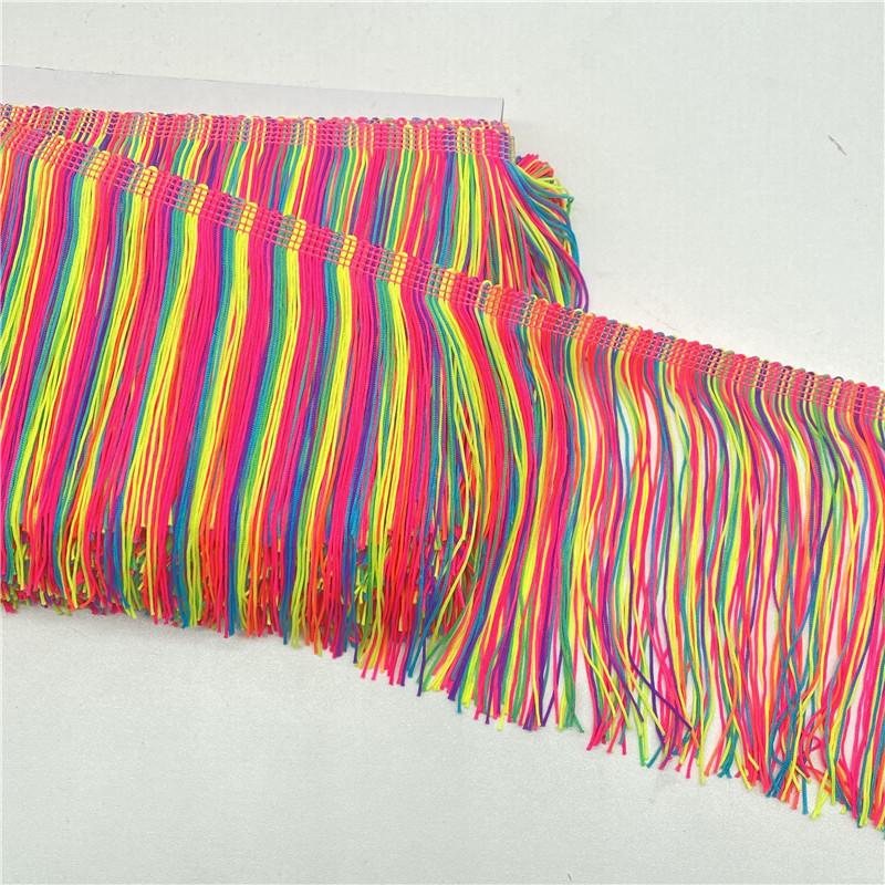 

20Cm Wide Fringed Row Beard Lace Double Thread Encrypted Dance Clothing Decorative Accessories Diy Lace Accessories Textile