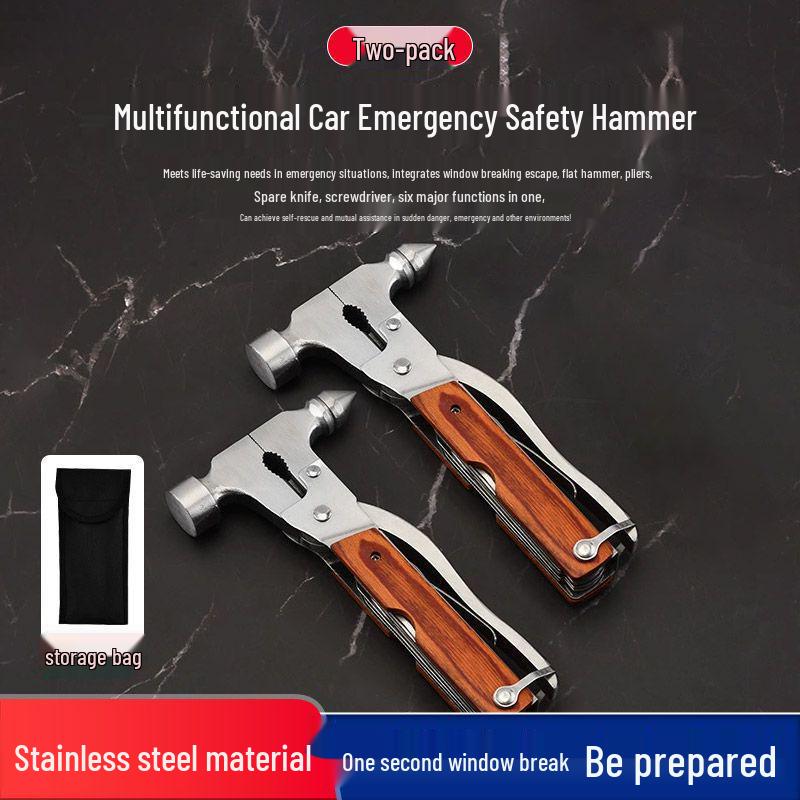 Multifunctional Car Safety Window Breaker & Emergency Escape Tool