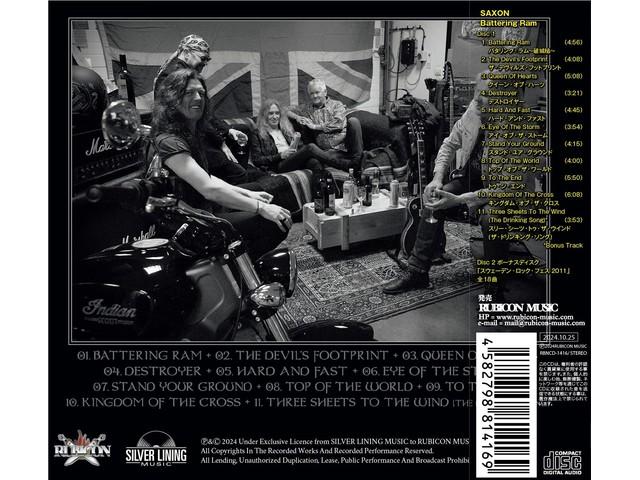 SAXON Rammbock mit Bonus-Disc [2CD] Normale Ausgabe RBNCD1416 Metal NEU